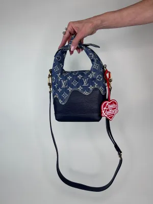 Louis Vuitton Nigo Japanese Cruiser Denim Monogram Two Way Handbag
