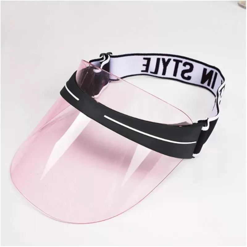 Luxury Reflective letter clear summer vaca fashion visor