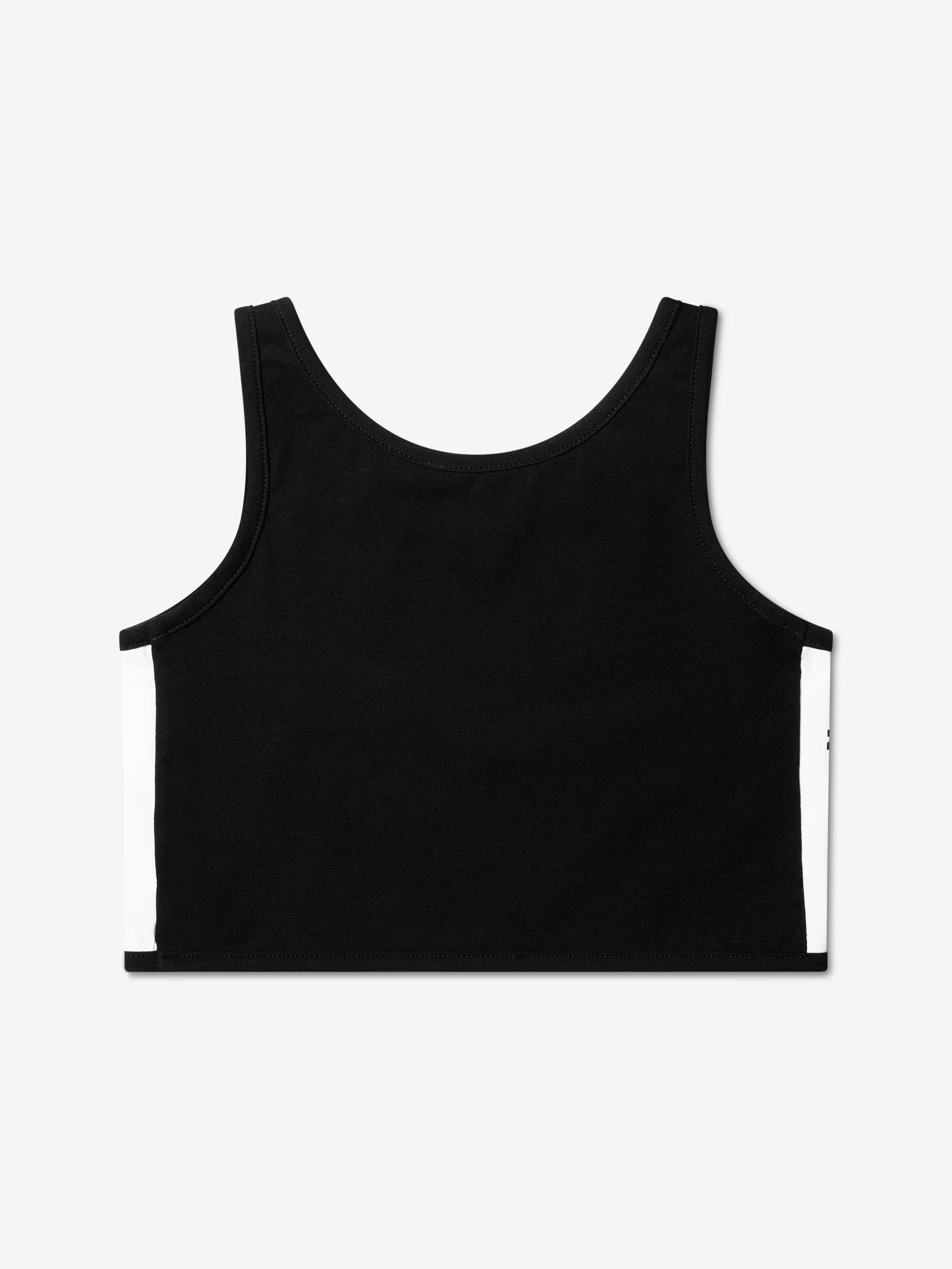 MARNI Girls Logo Band Crop Top in Black