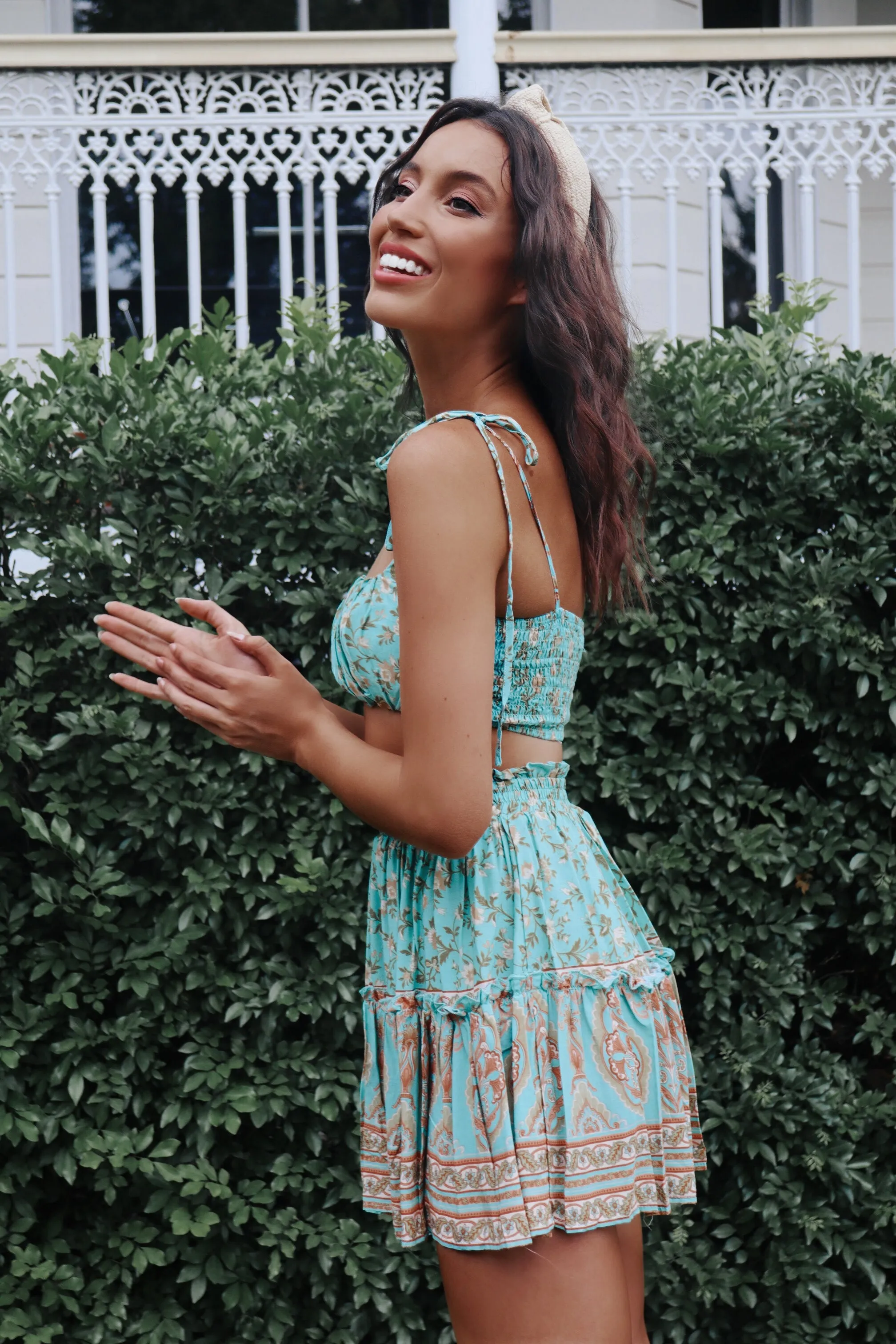 Mint Faye Set Top