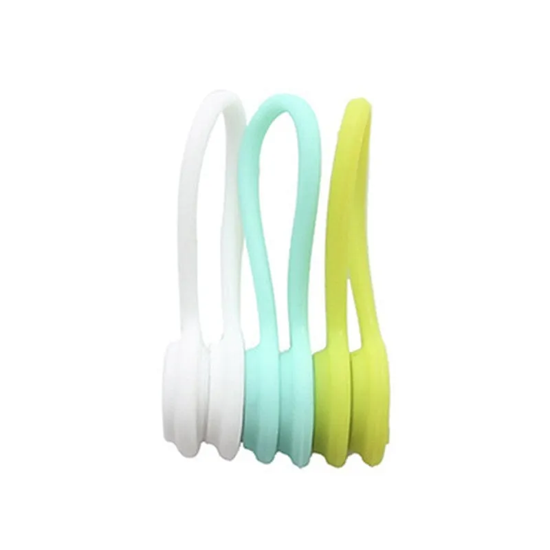 Multifunction Magnetic Silicone Cable Ties (10pcs set)