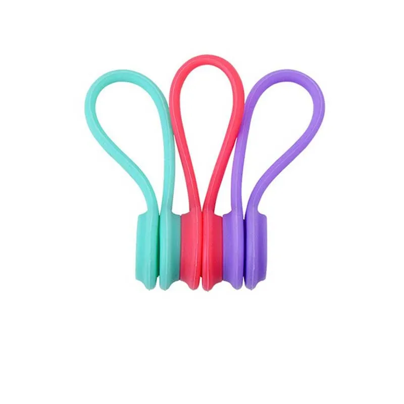 Multifunction Magnetic Silicone Cable Ties (10pcs set)