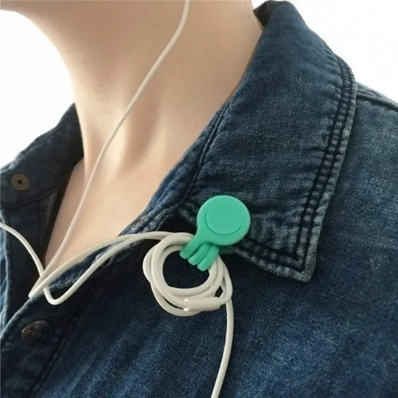 Multifunction Magnetic Silicone Cable Ties (10pcs set)