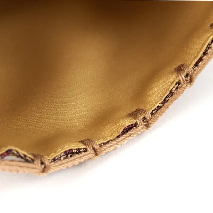 Nishijin-ori Small Drawstring Bag - Rabbit / Purple -,  Made in Kyoto, Japan,  Japanese traditional craft purse
