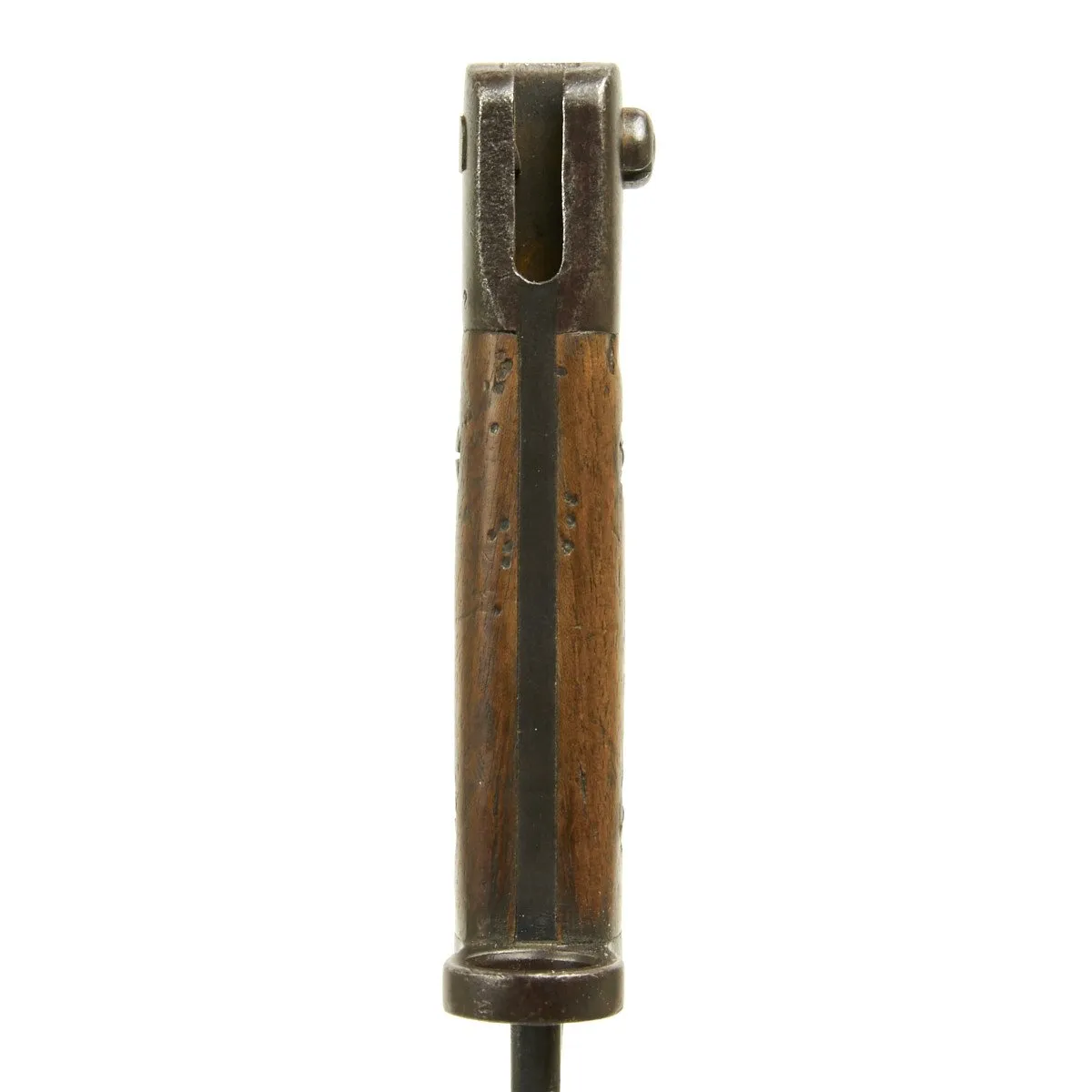 Original British P-1907 First Model Hooked Quillon Bayonet with Rare 1st Pattern Scabbard - Dated 1908