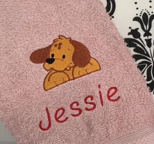 Puppy Dog Tote / Shopper Bag - Personalised