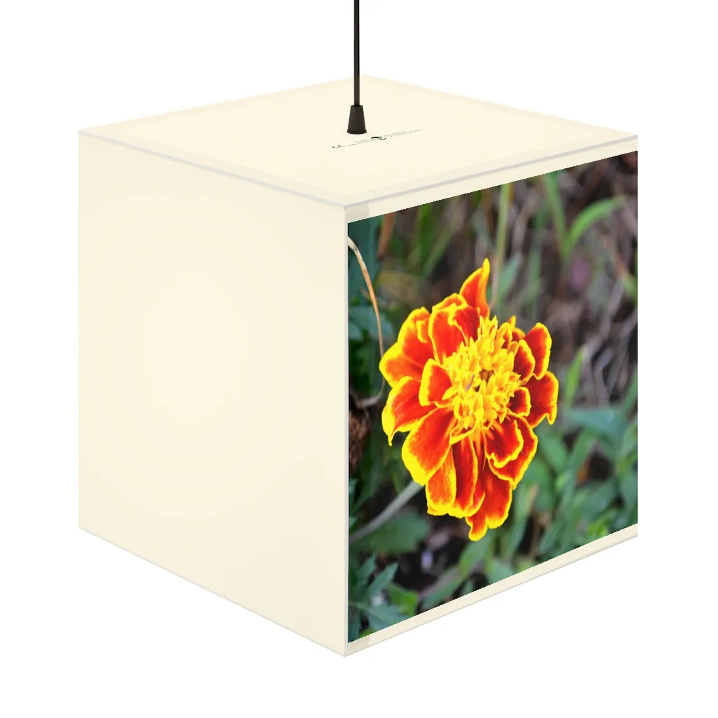 Red and Yellow Flower Personalized Lamp