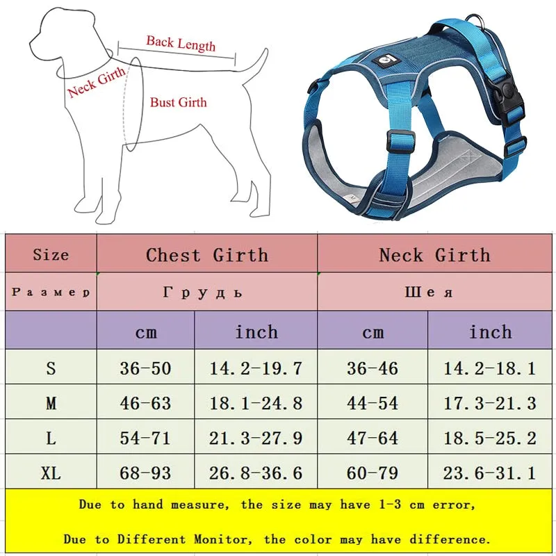 Reflective Safety Harness for French Bulldogs