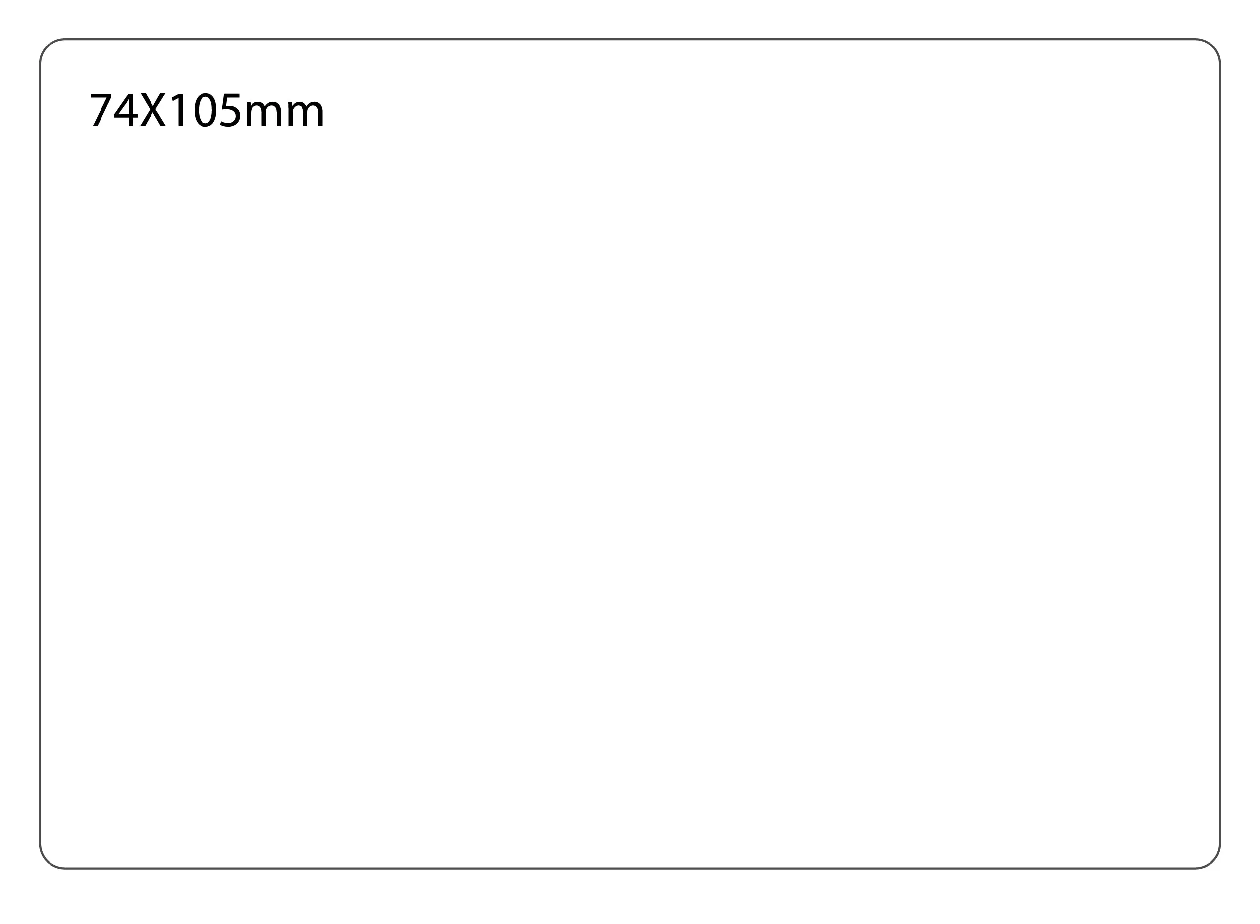 SELF ADHESIVE OFFICE LABEL-74X105mm