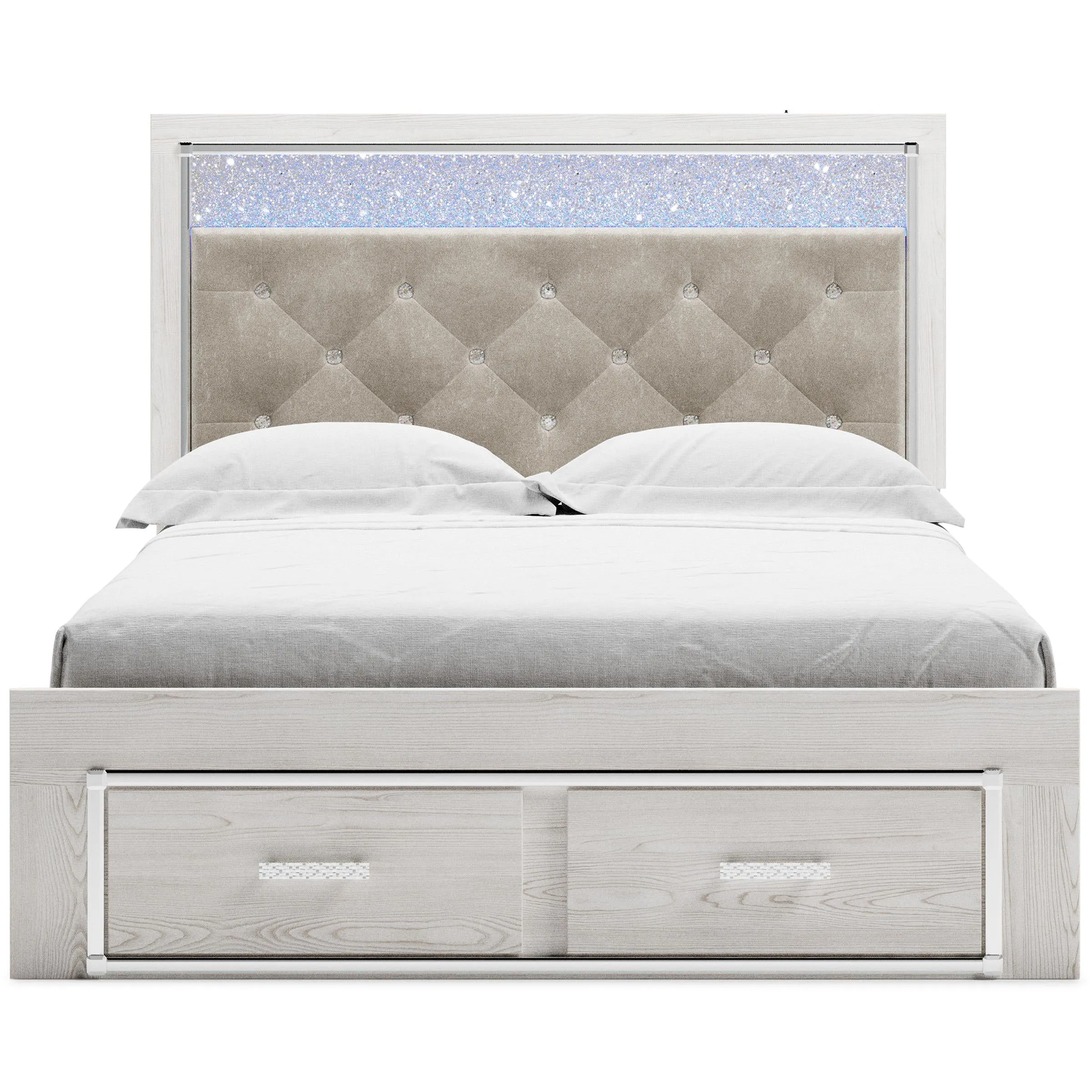 Signature Design by Ashley Altyra Queen Upholstered Panel Bed with Storage B2640-57/B2640-54S/B2640-95/B100-13