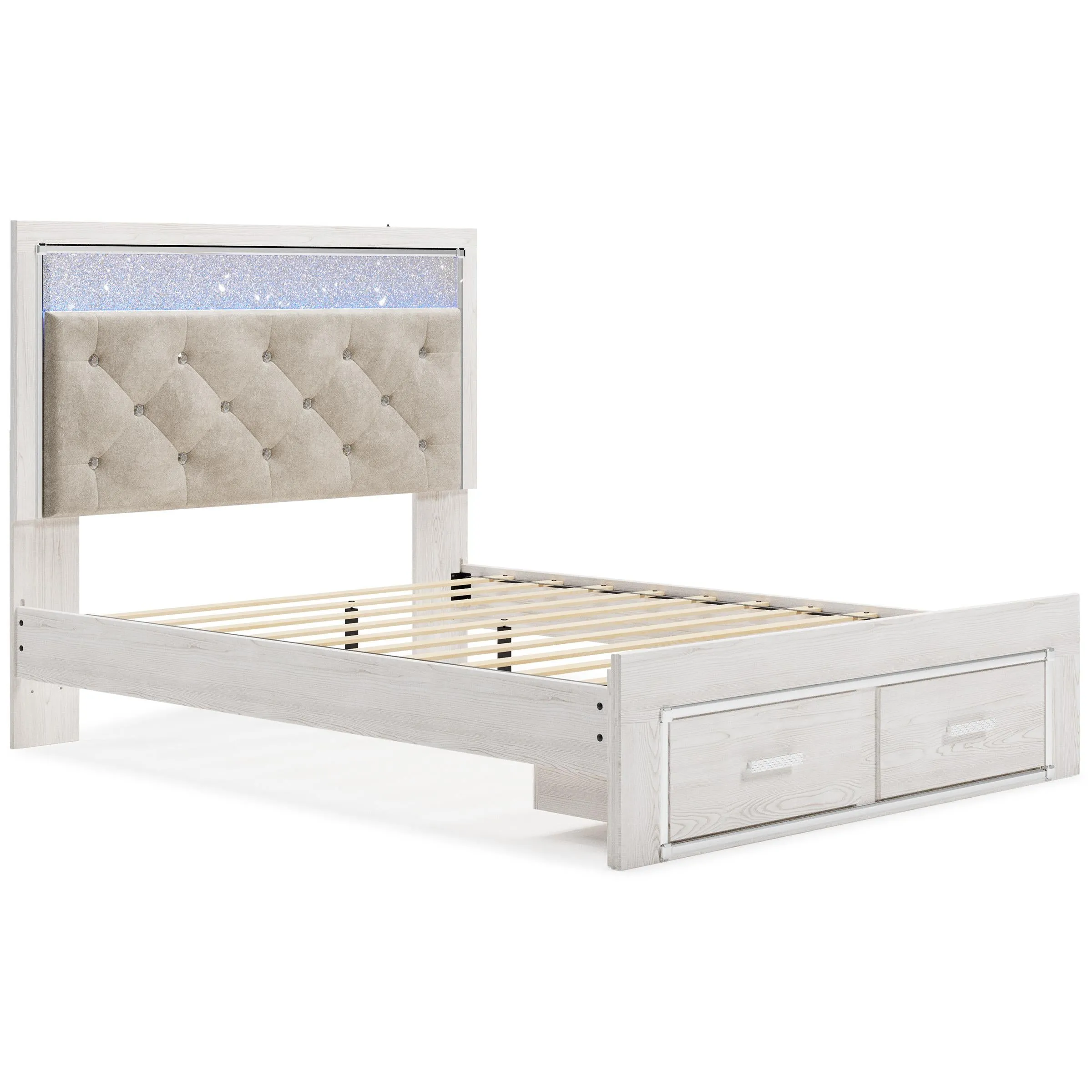 Signature Design by Ashley Altyra Queen Upholstered Panel Bed with Storage B2640-57/B2640-54S/B2640-95/B100-13