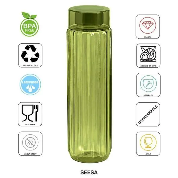 Sports Water Bottle 1000ml Steelo Seesa