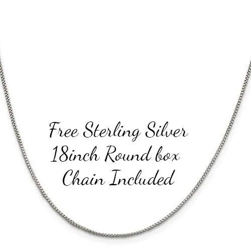 Sterling Silver Fingerprint Circle Pendant