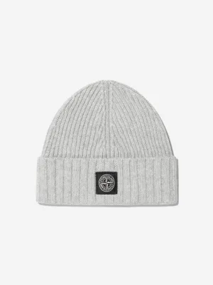 Stone Island Junior Boys Knitted Logo Beanie Hat