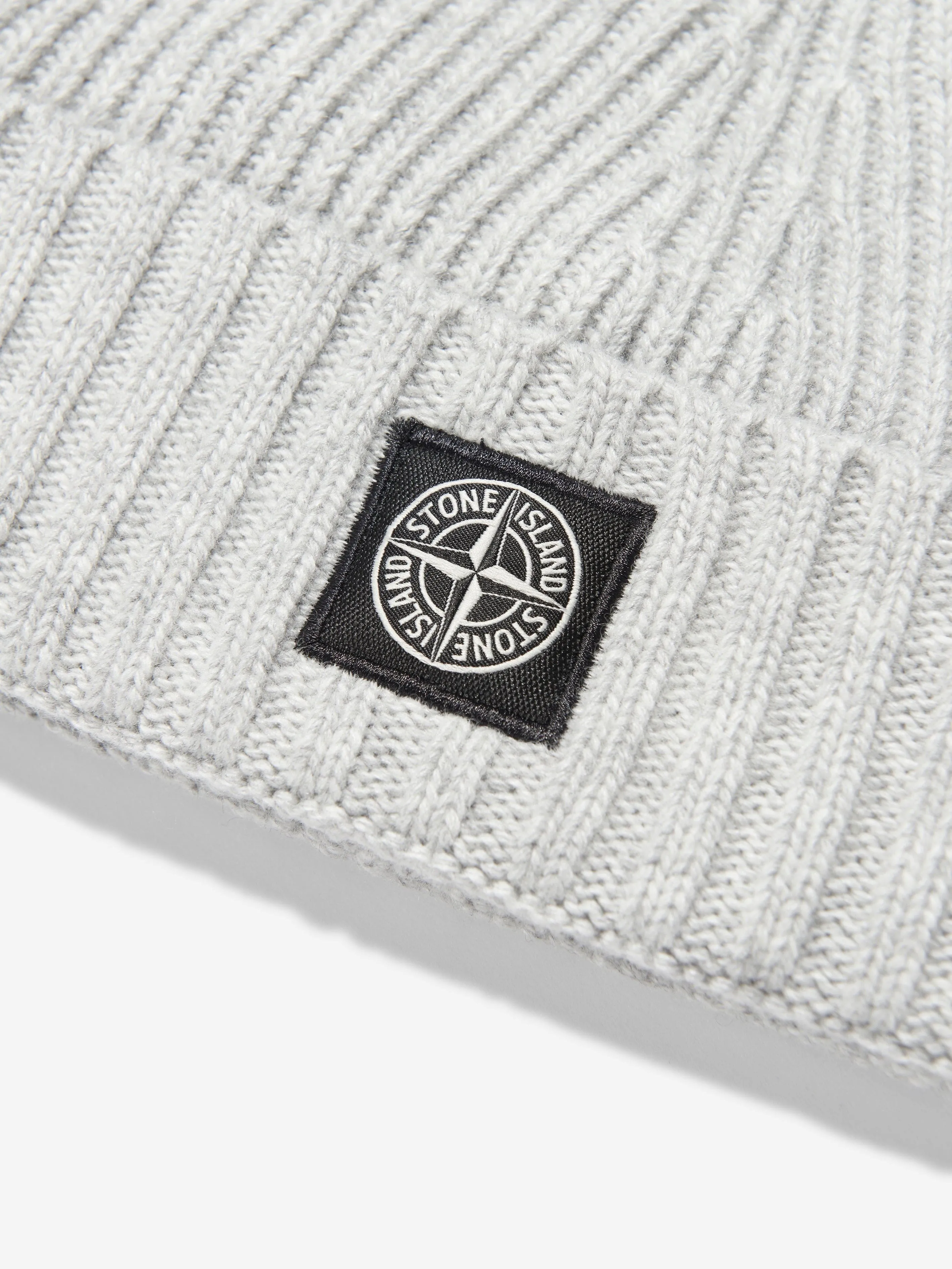 Stone Island Junior Boys Knitted Logo Beanie Hat