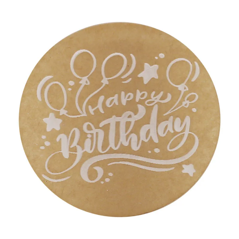 Stylish Happy Birthday Fondant Stamp Plastic