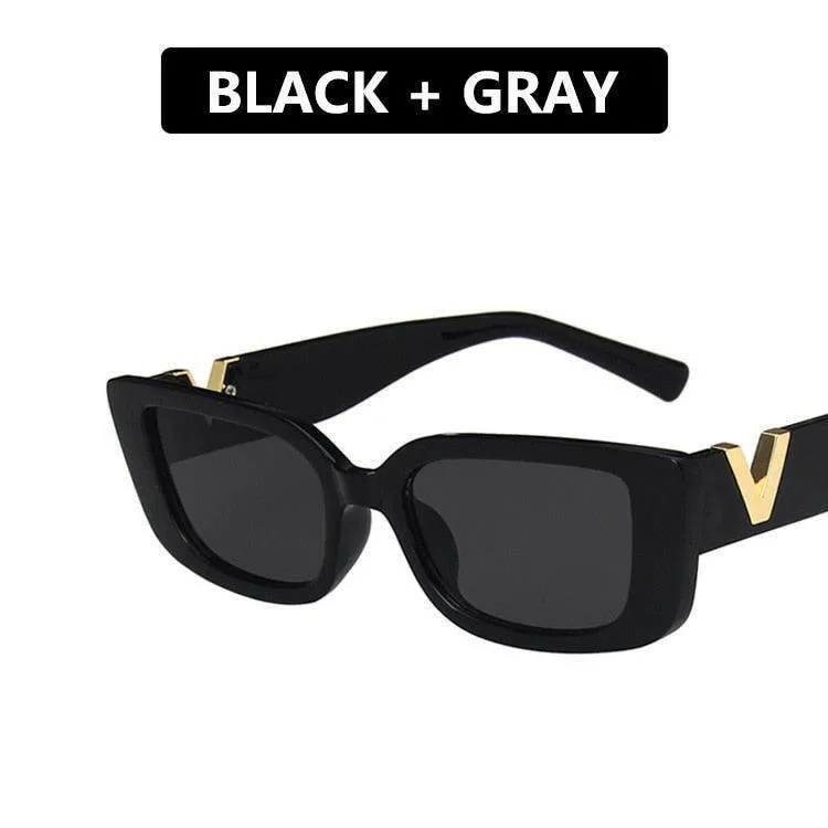 Stylish Retro Rectangle Sunglasses