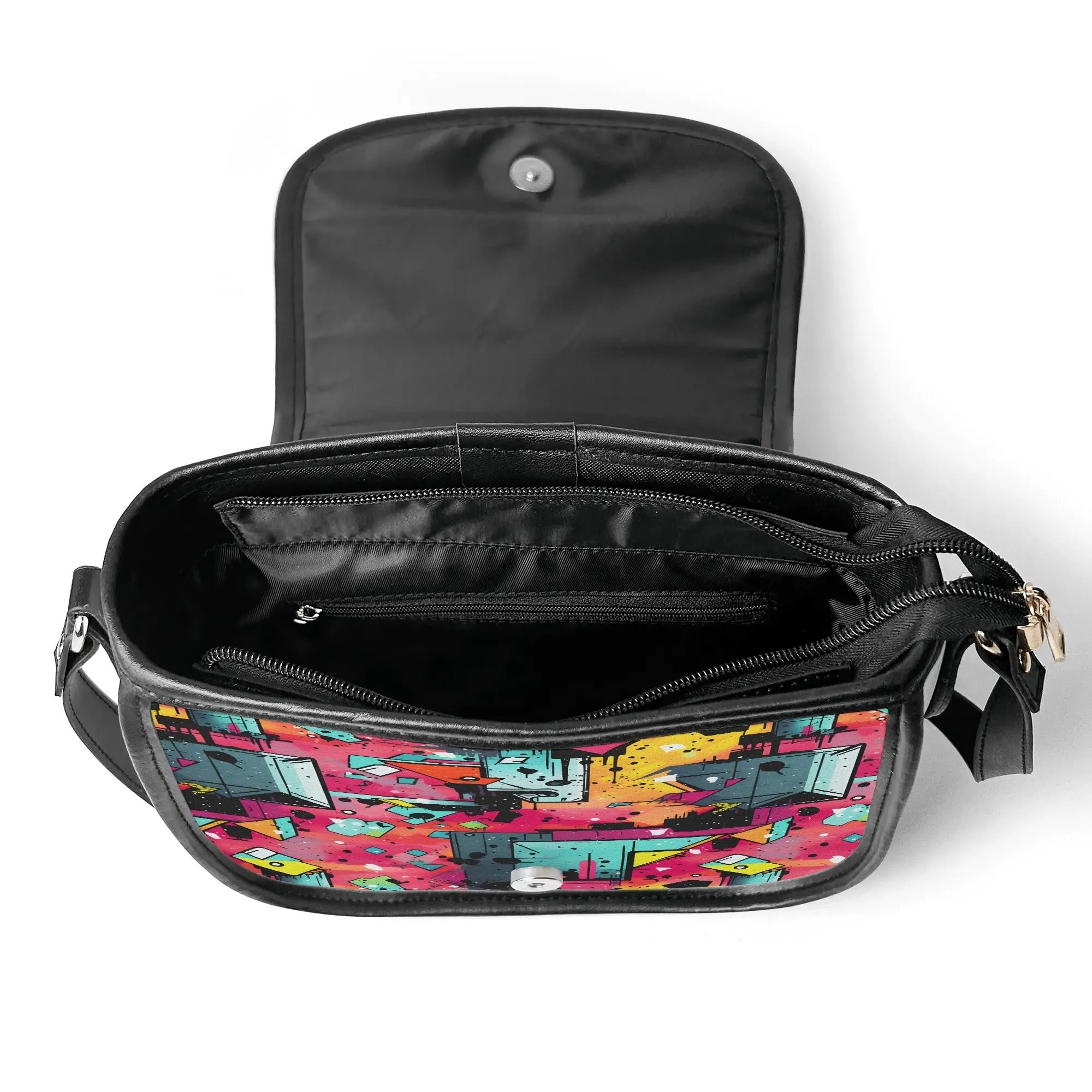 The Pock-It Saddle Handbag - Mystic Prism