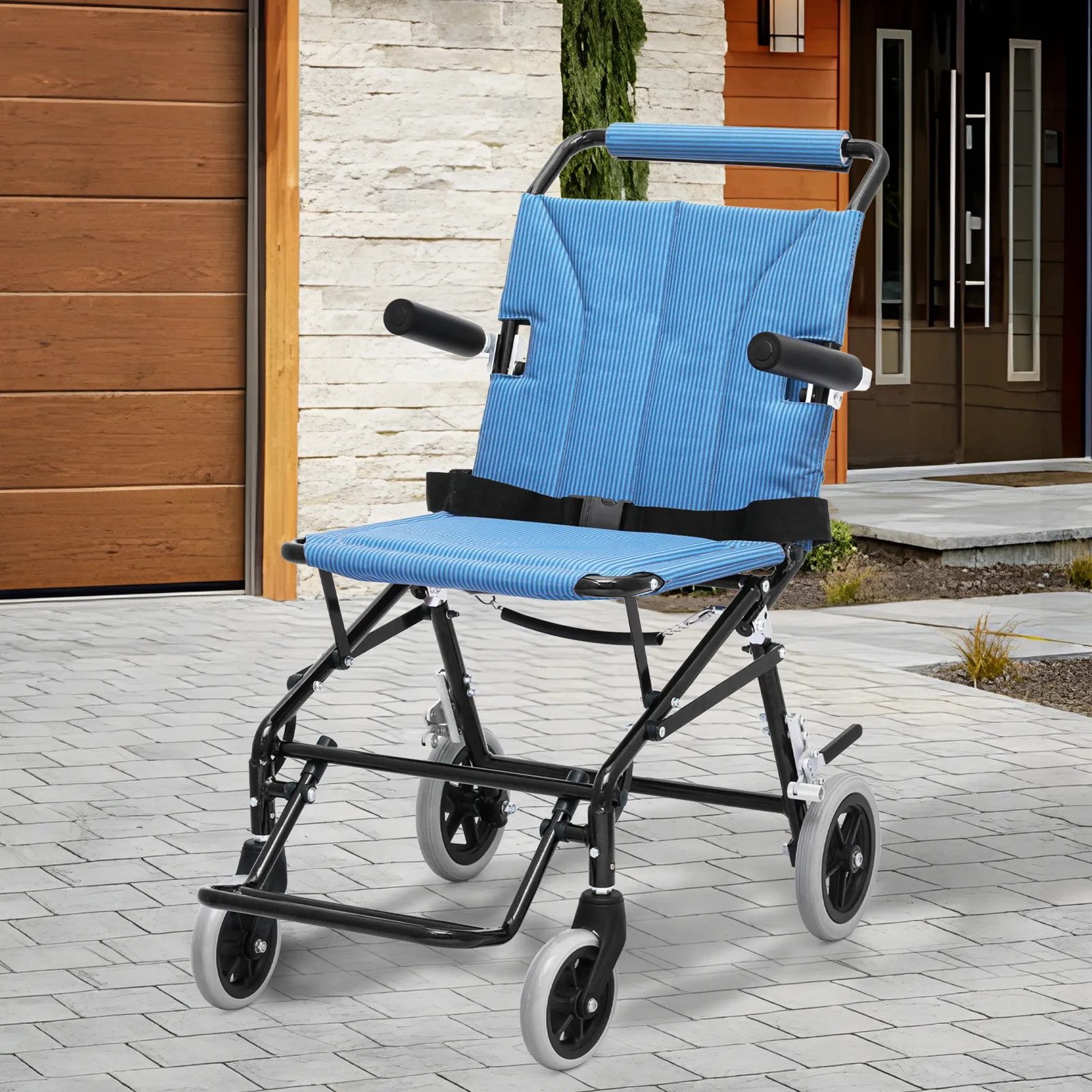 Transport Wheelchair - Black - Can Be Carry-on Plane