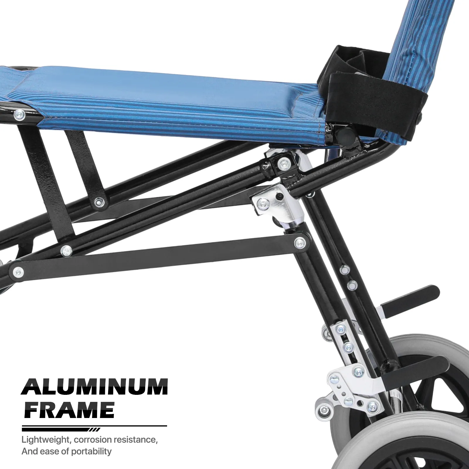 Transport Wheelchair - Black - Can Be Carry-on Plane
