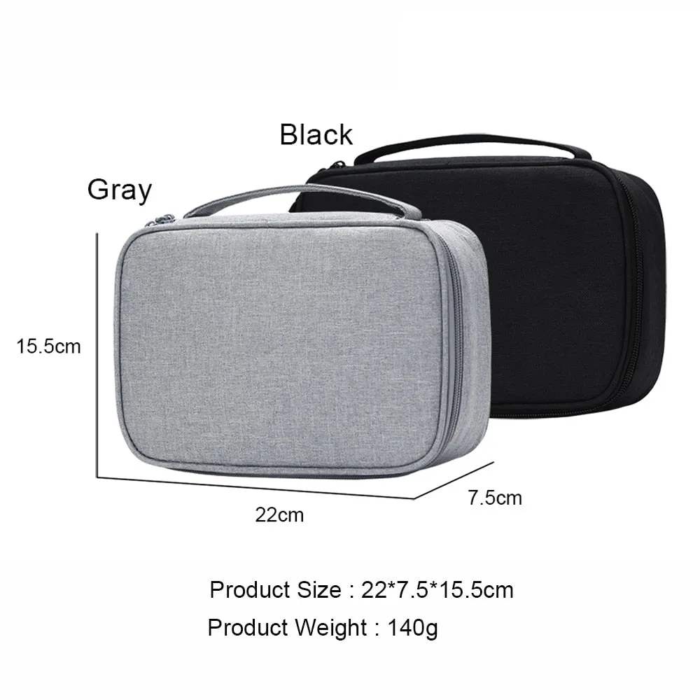 Travel Accessories Cable Organizer Bag - Waterproof Gadget Bag for Cable, Charger, Power Bank