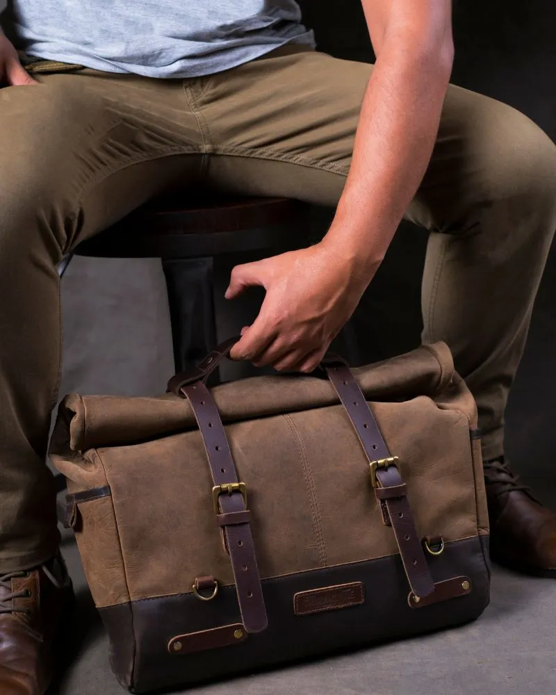 TRIP MACHINE OUTLAW SADDLEBAG - BROWN
