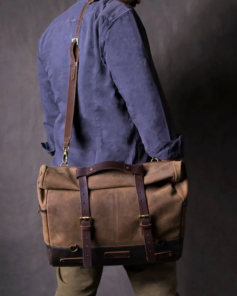 TRIP MACHINE OUTLAW SADDLEBAG - BROWN