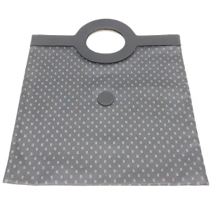 Vintage FENDI iconic FF logo pattern shopper tote bag with black leather trimming. Can be a foldable clutch bag. Unisex daily use. 060718y