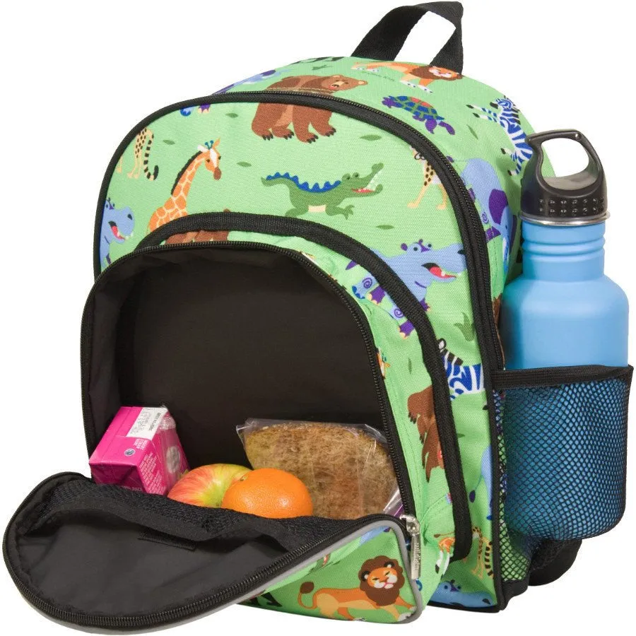 Wildkin Olive Kids Wild Animals Pack 'n Snack Backpack