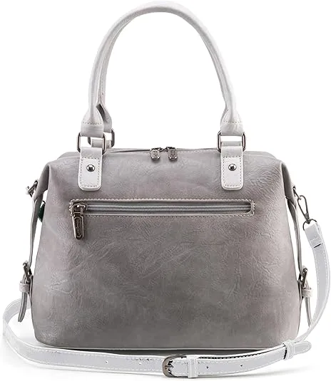 Wrangler Buckle  Satchel ~ Grey